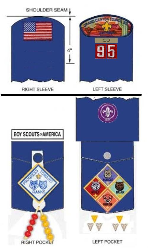 bobcat badge placement